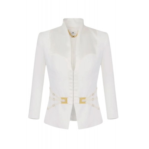 Sacou ELISABETTA FRANCHI, gold-tone hardware blazer