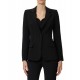 Jacheta ELISABETTA FRANCHI, in double layer stretch crêpe fabric with raw-edge trims - GI21661E2110