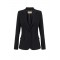 Jacheta ELISABETTA FRANCHI, in double layer stretch crêpe fabric with raw-edge trims