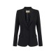 Jacheta ELISABETTA FRANCHI, in double layer stretch crêpe fabric with raw-edge trims - GI21661E2110