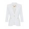 Sacou ELISABETTA FRANCHI, Jacket in double layer stretch crêpe fabric with logo details