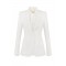 Sacou ELISABETTA FRANCHI, Jacket in double layer stretch crêpe fabric, Alb