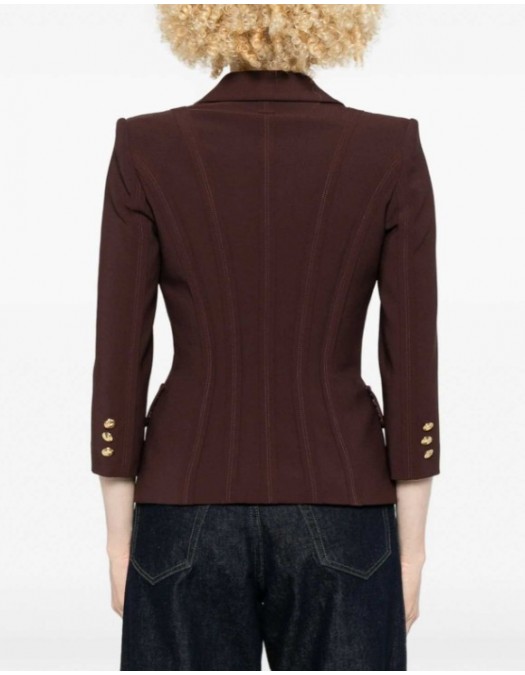 Sacou ELISABETTA FRANCHI, Brown Jacket - GI21861E2644