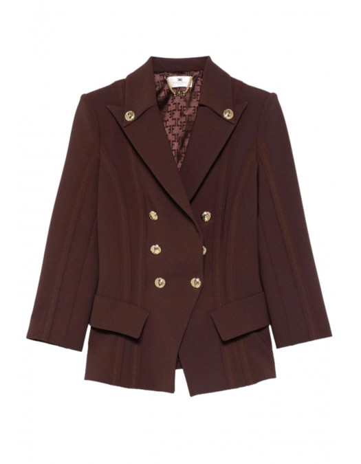 Sacou ELISABETTA FRANCHI, Brown Jacket - GI21861E2644