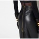 Fusta ELISABETTA FRANCHI, Leather skirt with zip - GJ01N66E2139