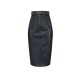 Fusta ELISABETTA FRANCHI, Leather skirt with zip - GJ01N66E2139