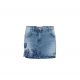 Fusta ELISABETTA FRANCHI, Miniskirt, Floral Embroidery, Blue - GJ34N51E2R34 Fusta ELISABETTA FRANCHI, Miniskirt, Floral Embroidery, Blue - GJ34N51E2R34