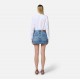 Fusta ELISABETTA FRANCHI, Miniskirt, Floral Embroidery, Blue - GJ34N51E2R34 Fusta ELISABETTA FRANCHI, Miniskirt, Floral Embroidery, Blue - GJ34N51E2R34