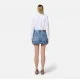 Fusta ELISABETTA FRANCHI, Miniskirt, Floral Embroidery, Blue - GJ34N51E2R34 Fusta ELISABETTA FRANCHI, Miniskirt, Floral Embroidery, Blue - GJ34N51E2R34