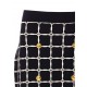 FUSTA ELISABETTA FRANCHI, Grid Patterned Buttoned, Black - GK10B51E2685 FUSTA ELISABETTA FRANCHI, Grid Patterned Buttoned, Black - GK10B51E2685