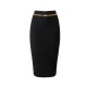 FUSTA ELISABETTA FRANCHI, Lant auriu atasat, Negru - GK20B56E2110 FUSTA ELISABETTA FRANCHI, Lant auriu atasat, Negru - GK20B56E2110