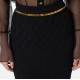 FUSTA ELISABETTA FRANCHI, Lant auriu atasat, Negru - GK20B56E2110 FUSTA ELISABETTA FRANCHI, Lant auriu atasat, Negru - GK20B56E2110