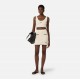 Fusta ELISABETTA FRANCHI, Miniskirt in bouclé chenille fabric with contrasting details - GK21S61E2E84