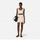 Fusta ELISABETTA FRANCHI, Miniskirt in bouclé chenille fabric with contrasting details - GK21S61E2E84