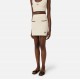 Fusta ELISABETTA FRANCHI, Miniskirt in bouclé chenille fabric with contrasting details - GK21S61E2E84