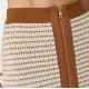 Fusta ELISABETTA FRANCHi, Miniskirt in chenille fabric with waffle stitch - GK24T61E2Q99