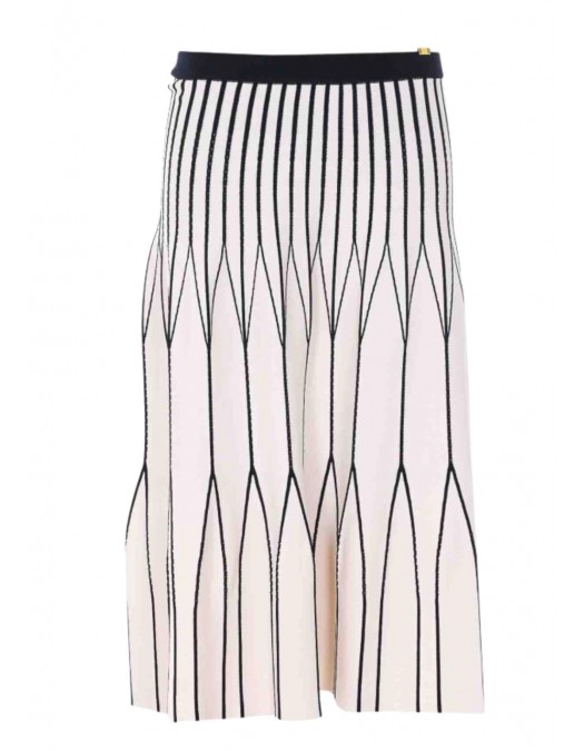 Fusta ELISABETTA FRANCHI, White Skirt - GK30D62E2110