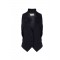 Vesta ELISABETTA FRANCHI, Waistcoat in lightweight crêpe fabric with satin lapels