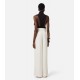 Vesta ELISABETTA FRANCHI, Waistcoat in lightweight crêpe fabric with satin lapels - GL00361E2110