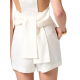 VESTA ELISABETTA FRANCHI, Gabardine Waistcoat, White - GL00552E2360