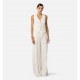 Vesta ELISABETTA FRANCHI, Linen-blend and crêpe waistcoat - GL00862E2360