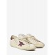 Sneakers GOLDEN GOOSE, Super Star sneakers, Alb si Visiniu - GMF00101F00811410350