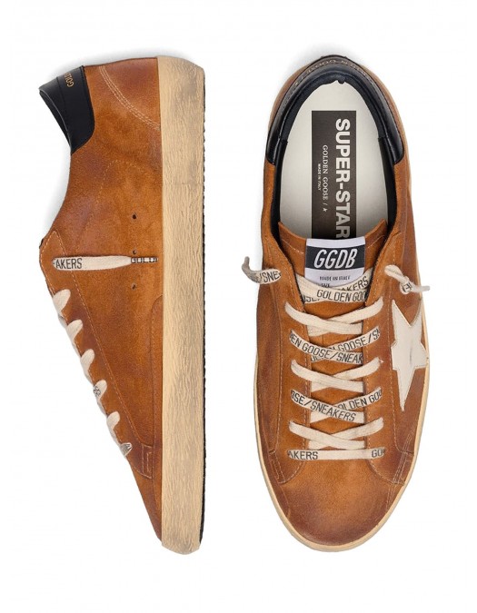 Sneakers Golden Goose, Superstar,Used Details, Light Brown - GMF00101F00875255808