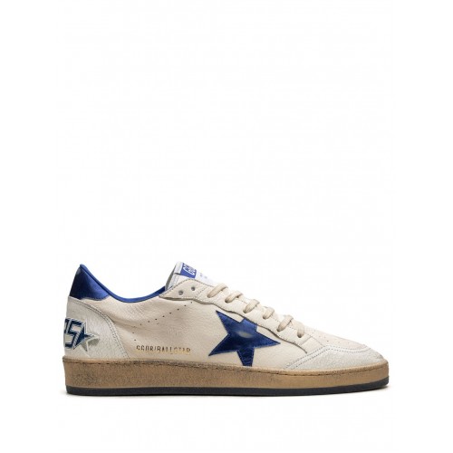 Sneakers Golden Goose, Dark Blue Ball Star, Low Top, Men, White Sneakers Golden Goose, Dark Blue Ball Star, Low Top, Men, White