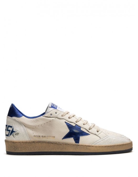 Sneakers Golden Goose, Dark Blue Ball Star, Low Top, Men, White - GMF00117F00219810327