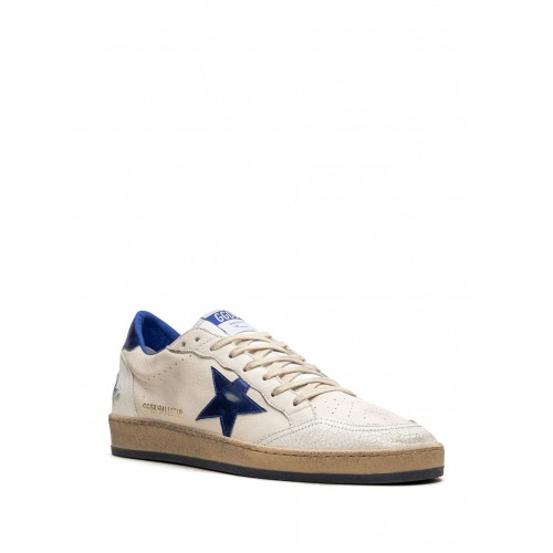 Sneakers Golden Goose, Dark Blue Ball Star, Low Top, Men, White Sneakers Golden Goose, Dark Blue Ball Star, Low Top, Men, White