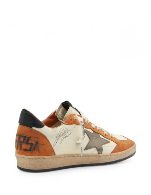 Sneakers GOLDEN GOOSE, Ball Star Distressed-Effect Leather, Orange - GMF00117F00872083405