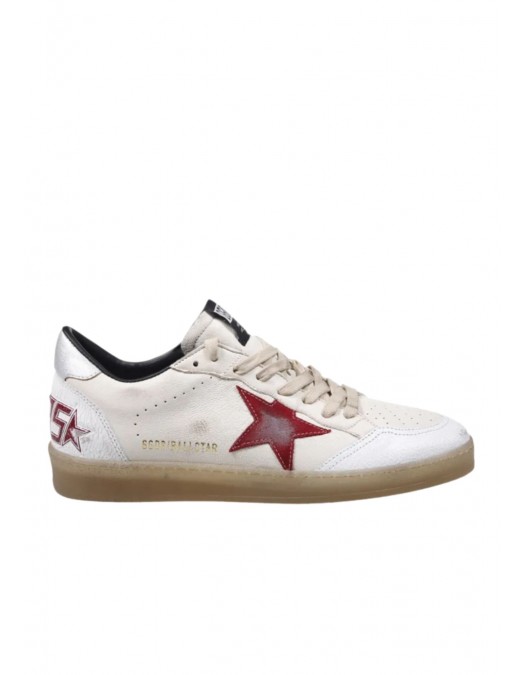 Sneakers GOLDEN GOOSE, Ball Star sneakers, White/Red - GMF00117F00874215987