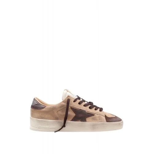 GOLDEN GOOSE, "Stardan" Low-Top Sneakers, Beige