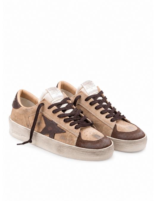 GOLDEN GOOSE, "Stardan" Low-Top Sneakers, Beige - GMF00128F00851481868