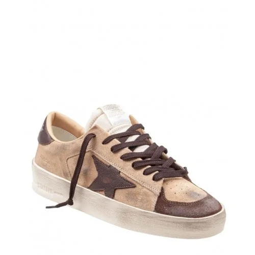 GOLDEN GOOSE, "Stardan" Low-Top Sneakers, Beige