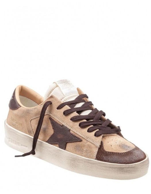 GOLDEN GOOSE, "Stardan" Low-Top Sneakers, Beige - GMF00128F00851481868