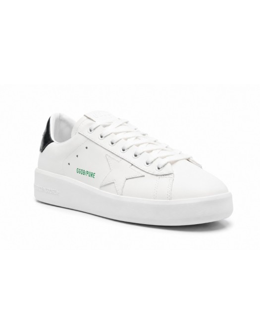 Sneakers Golden Goose, Purestar, Midnight Blue Details, Low Top, White - GMF00197F00416110793