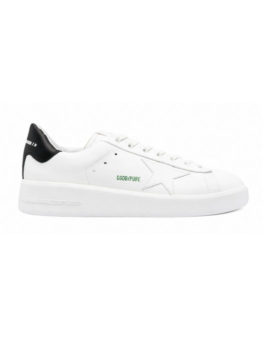 Sneakers Golden Goose, Purestar, Midnight Blue Details, Low Top, White - GMF00197F00416110793