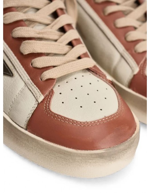 Sneakers GOLDEN GOOSE, Stardan Leather Low-Top Sneakers, Brown - GMF00479F00852612488