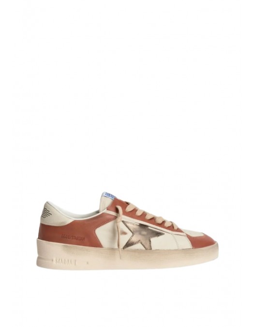 Sneakers GOLDEN GOOSE, Stardan Leather Low-Top Sneakers, Brown - GMF00479F00852612488