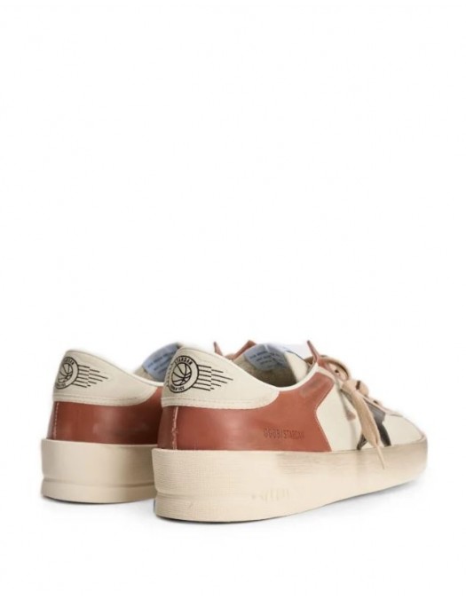 Sneakers GOLDEN GOOSE, Stardan Leather Low-Top Sneakers, Brown - GMF00479F00852612488