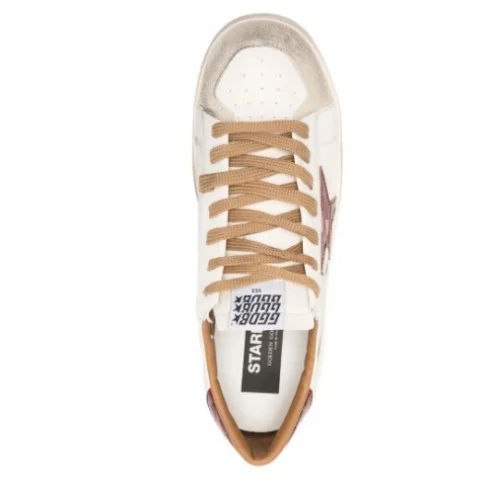 Sneakers GOLDEN GOOSE, Stardan leather star-motif sneakers