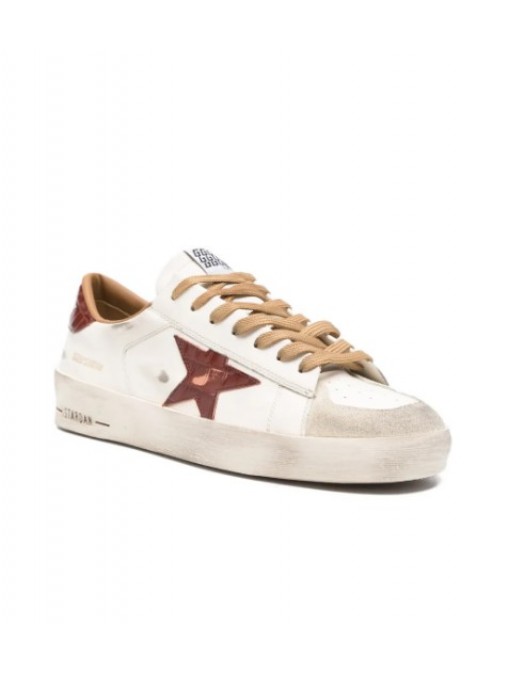 Sneakers GOLDEN GOOSE, Stardan leather star-motif sneakers - GMF00667F00813910361