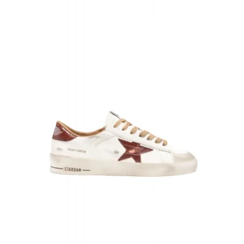 Sneakers GOLDEN GOOSE, Stardan leather star-motif sneakers