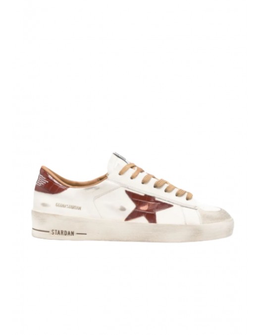 Sneakers GOLDEN GOOSE, Stardan leather star-motif sneakers - GMF00667F00813910361