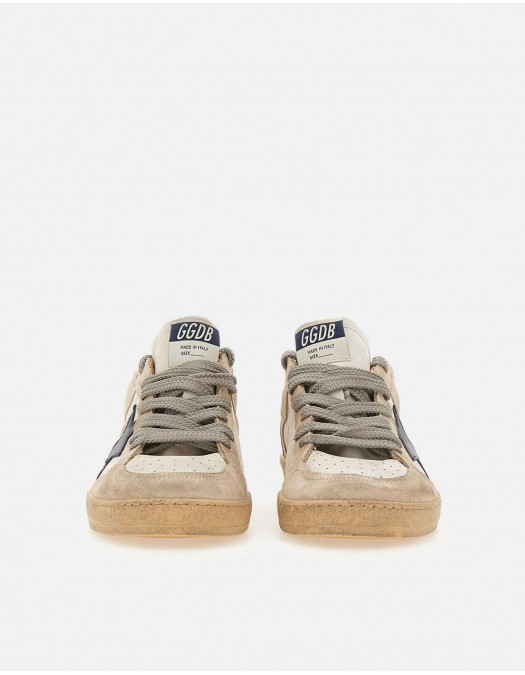 Sneakers Golden Goose, Ball Star, Red Croco Details, Crem - GMF01034F00812712387