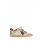 Sneakers Golden Goose, Ball Star, Red Croco Details, Crem