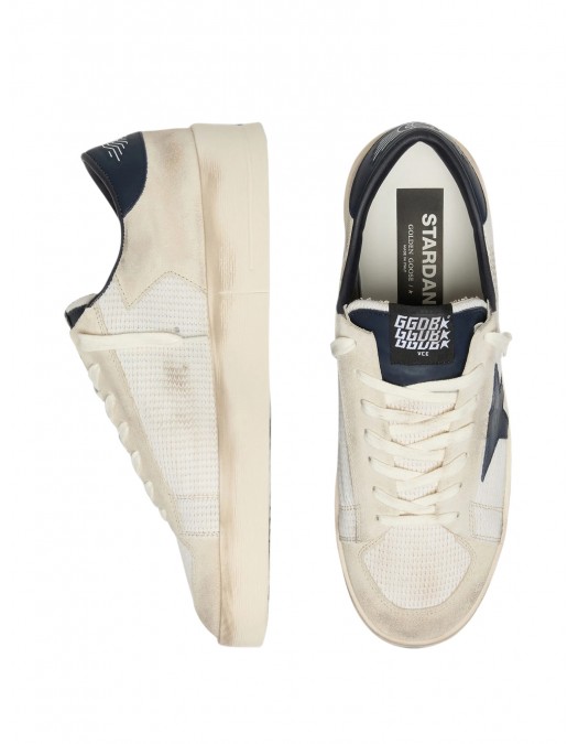 Sneakers GOLDEN GOOSE, suede and fabric Stardan sneakers, Cream - GMF01089F00853715961