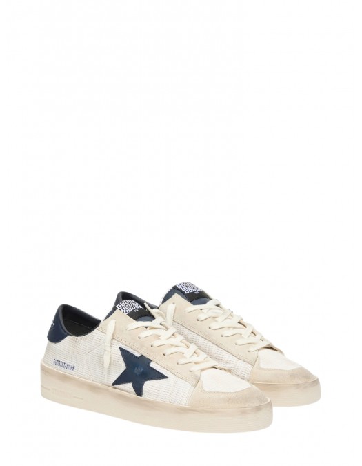 Sneakers GOLDEN GOOSE, suede and fabric Stardan sneakers, Cream - GMF01089F00853715961