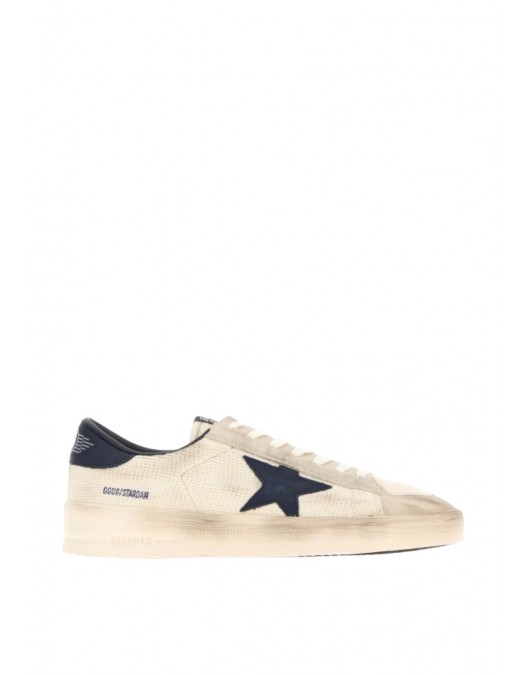 Sneakers GOLDEN GOOSE, suede and fabric Stardan sneakers, Cream - GMF01089F00853715961